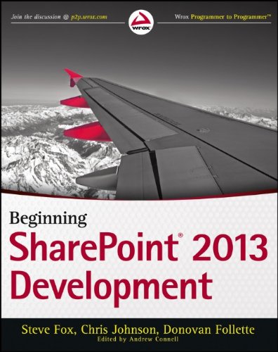 Beginning Sharepoint 2013 Development 1st Edition Steve Fox Chris Johnson