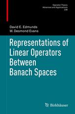 Representations Of Linear Operators Between Banach Spaces 1st Edition David E Edmunds