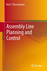 Assembly Line Planning And Control 1st Edition Nick T Thomopoulos Auth