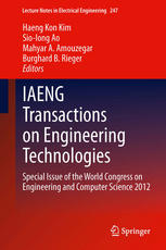 Iaeng Transactions On Engineering Technologies Special Issue Of The World Congress On Engineering And Computer Science 2012 1st Edition Kevin Dobson