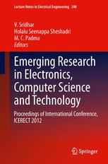 Emerging Research In Electronics Computer Science And Technology Proceedings Of International Conference Icerect 2012 1st Edition A P Manjunath