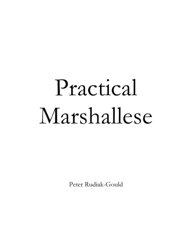 Practical Marshallese Peter Rudiakgould