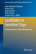 Landslides In Sensitive Clays From Geosciences To Risk Management 1st Edition Jeansbastien Lheureux