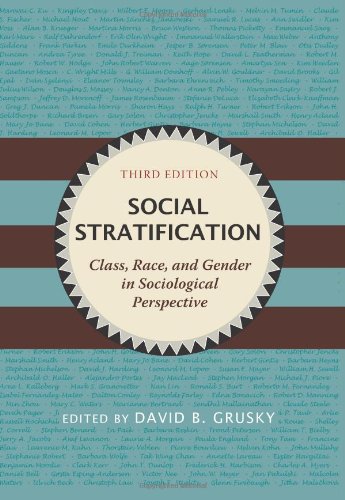 Social Stratification Class Race And Gender In Sociological Perspective Third Edition David B Grusky