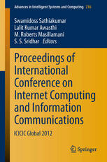 Proceedings Of International Conference On Internet Computing And Information Communications Icicic Global 2012 1st Edition P Akhilandeswari