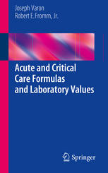 Acute And Critical Care Formulas And Laboratory Values 1st Edition Joseph Varon