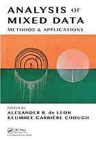 Analysis Of Mixed Data Methods Applications Alexander R De Leon Keumhee Carriere Chough