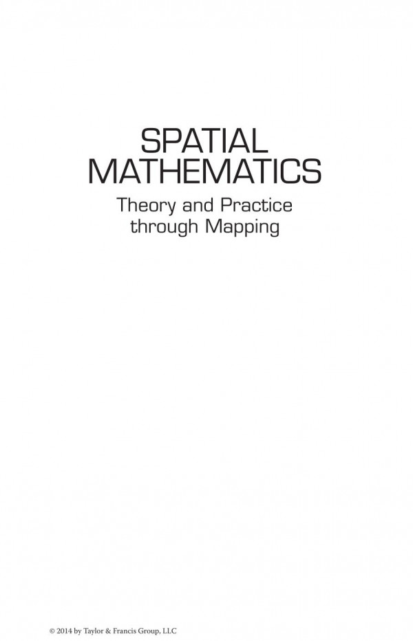 Spatial Mathematics Theory And Practice Through Mapping Joseph J Kerski