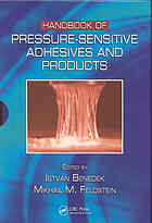 Applications Of Pressuresensitive Products Istvan Benedek Mikhail M Feldstein