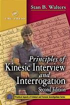 Principles Of Kinesic Interview And Interrogation 2nd Stan B Walters