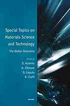 Special Topics On Materials Science And Technology An Italian Panorama D Acierno Associazione Italiana Di Ingegneria Dei Materiali Convegno Nazionale