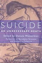 Suicide An Unnecessary Death Danuta Wasserman