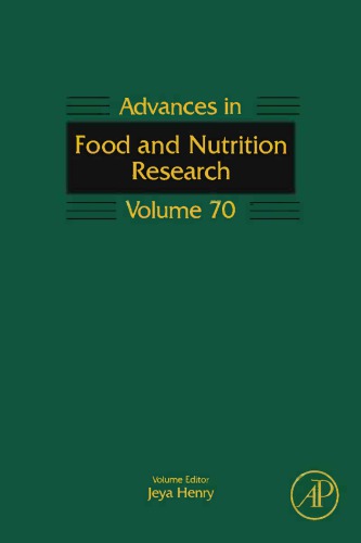 Advances In Food And Nutrition Research 70 Jeyakumar Henry Eds