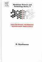 Ionexchange Membrane Separation Processes Heiner Strathmann Eds