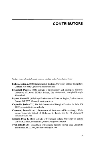 The Character Concept In Evolutionary Biology Gunter P Wagner