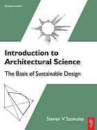 Introduction To Architectural Science The Basis Of Sustainable Design 2nd S V Szokolay