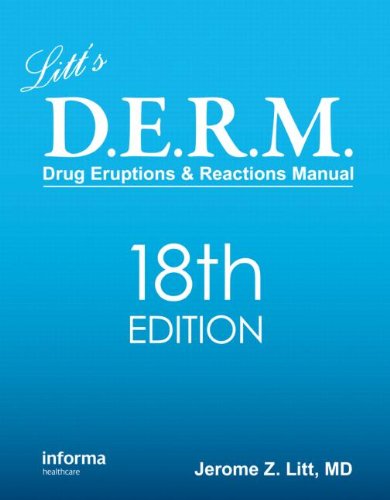 Litts Drug Eruptions Reactions Manual 18th Jerome Litt
