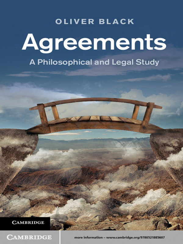 Agreements A Philosophical And Legal Study Oliver Black