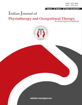 Indian Journal Of Physiotherapy Occupational Therapy October December 2011 Archna Sharma