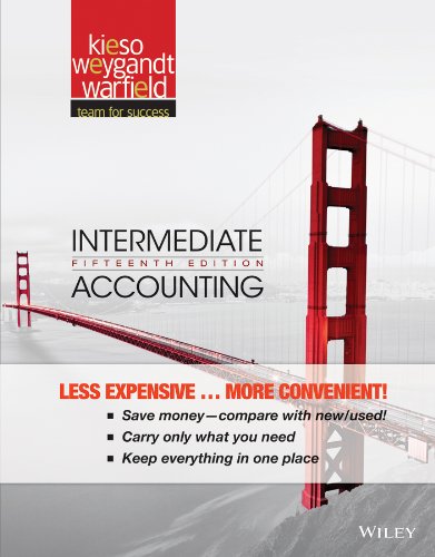 Intermediate Accounting 15th Edition Donald E Kieso Jerry J Weygandt
