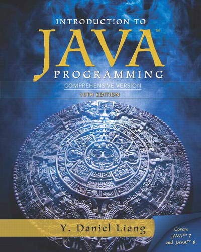 Introduction To Java Programming Comprehensive Version Y Daniel Liang
