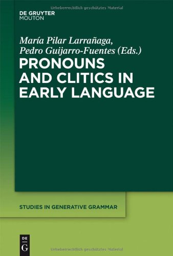 Pronouns And Clitics In Early Language Maria Pilar Larranaga