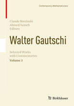Walter Gautschi Volume 3 Selected Works With Commentaries 1st Edition Lisa Lorentzen Auth