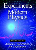 Experiments In Modern Physics 2nd Ed Ac Melissinos J Napolitano
