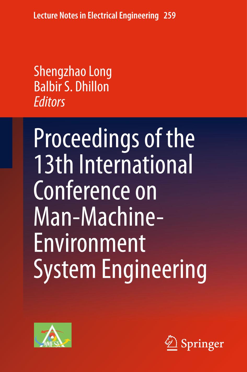 Proceedings Of The 13th International Conference On Manmachineenvironment System Engineering 1st Edition Shengzhao Long