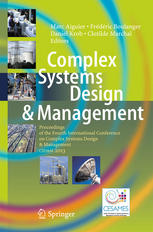 Complex Systems Design Management Proceedings Of The Fourth International Conference On Complex Systems Design Management Csdm 2013 1st Edition John Fitzgerald