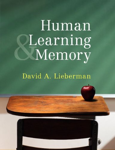 Human Learning And Memory David A Lieberman