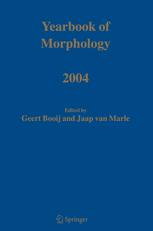 Yearbook Of Morphology 2004 1st Edition Stephen R Anderson Auth