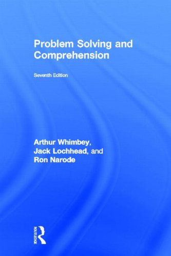Problem Solving Comprehension 7th Edition Arthur Whimbey Jack Lochhead