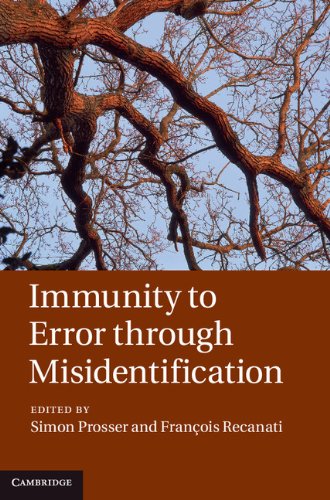 Immunity To Error Through Misidentification New Essays 1st Edition Simon Prosser