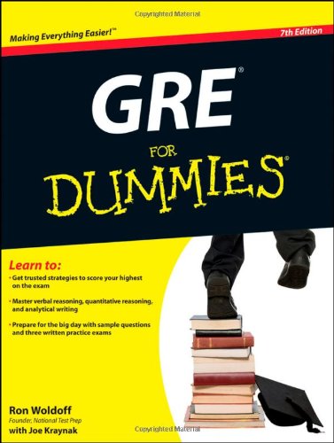 Gre For Dummies 7th Edition Ron Woldoff Joe Kraynak