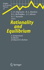 Rationality And Equilibrium A Symposium In Honor Of Marcel K Richter 1st Edition Daniel L Mcfadden Auth