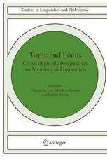Topic And Focus Crosslinguistic Perspectives On Meaning And Intonation 1st Edition Gorka Elordieta Auth