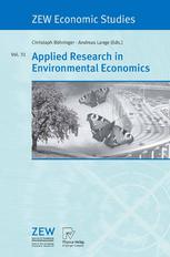 Applied Research In Environmental Economics 1st Edition Christoph Bhringer