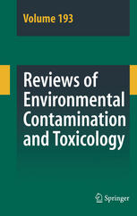 Reviews Of Environmental Contamination And Toxicology 1st Edition Alberto Bezama
