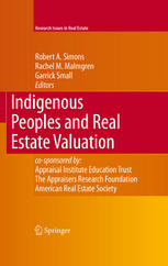 Indigenous Peoples And Real Estate Valuation 1st Edition Robert A Simons