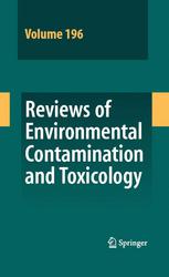 Reviews Of Environmental Contamination And Toxicology Vol 196 1st Edition Sameeh A Mansour Auth