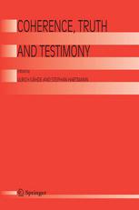Coherence Truth And Testimony 1st Edition Paul Thagard Auth