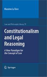 Constitutionalism And Legal Reasoning 1st Edition Massimo La Torre Auth