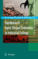 Handbook Of Inputoutput Economics In Industrial Ecology 1st Edition Reid Lifset Auth