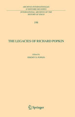The Legacies Of Richard Popkin 1st Edition Brian Copenhaver Auth