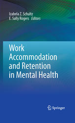 Work Accommodation And Retention In Mental Health 1st Edition Claudia Center Auth