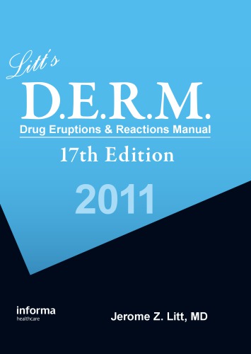 Litts Drug Eruptions Reactions Manual 17th Edition Jerome Litt