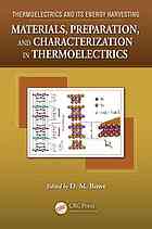 Materials Preparation And Characterization In Thermoelectrics