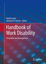 Handbook Of Work Disability Prevention And Management 1st Edition Rienk Prins Auth