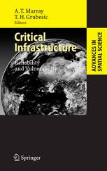Critical Infrastructure Reliability And Vulnerability 1st Edition Alan T Murray